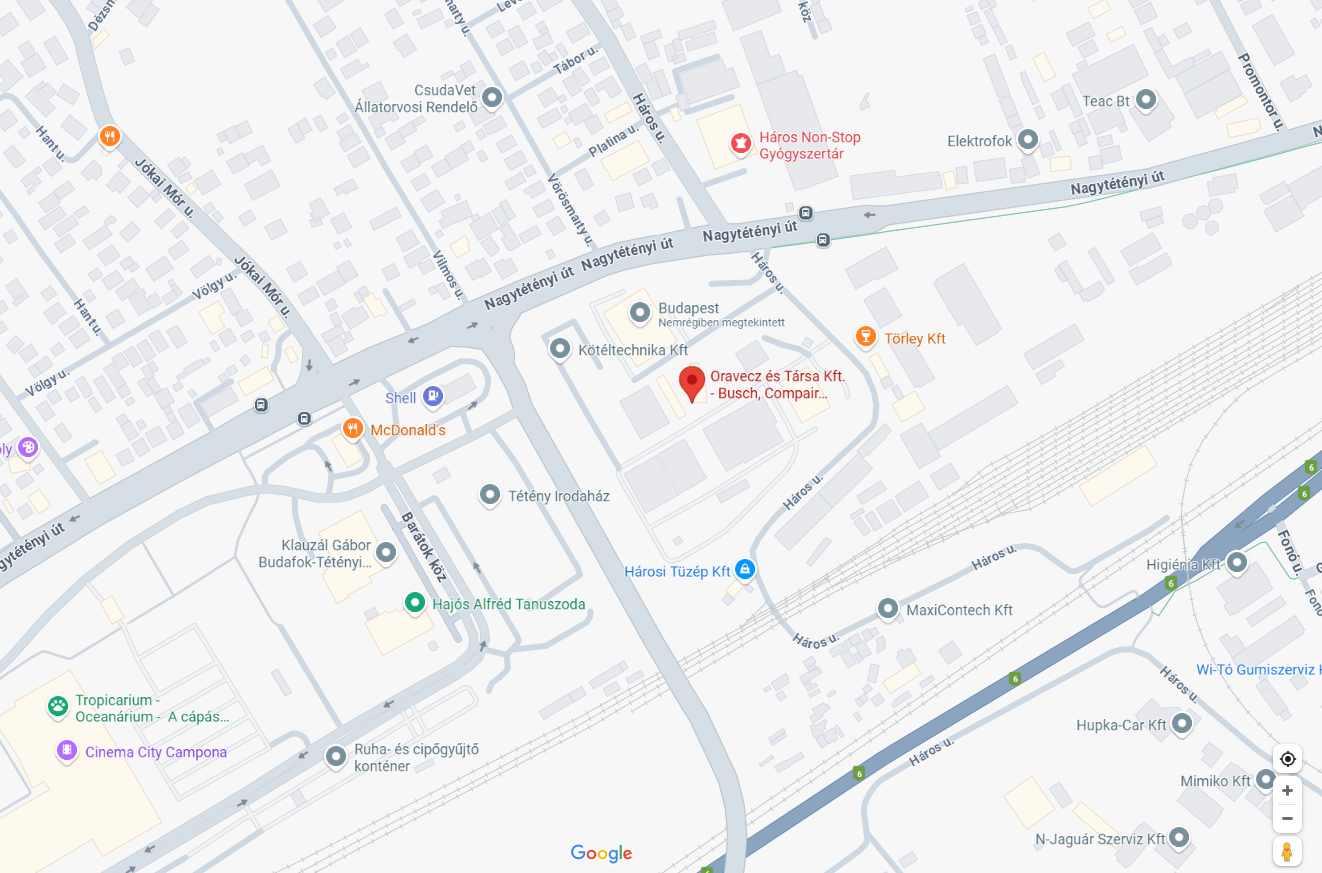 Oravecz és Társa Kft. megközelítés